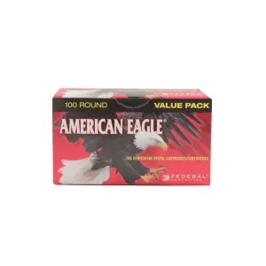 Federal American Eagle 115 Grain FMJ Brass 9mm 100Rds
